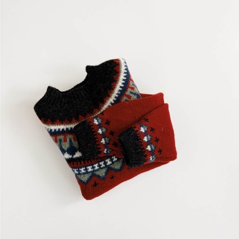 Vintage Eddie Bauer Fair Isle Pullover Sweater in Wool Size XS - Picture 2 of 6